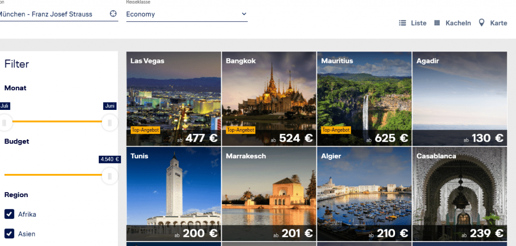 Lufthansa Economy Deals