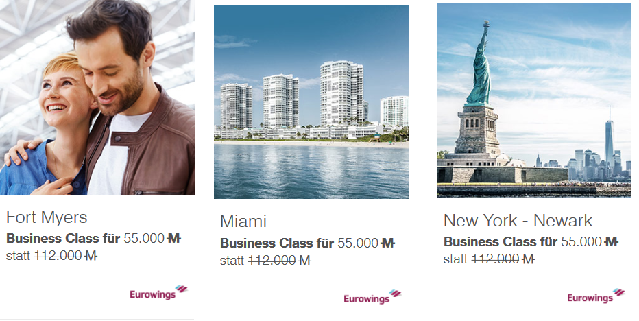 Eurowings Meilenschnäppchen September 2019 Miami