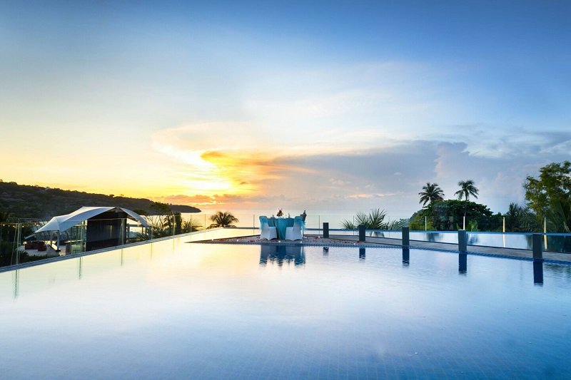 Dinner mit toller Aussicht im Le Meridien Jimbaran Bali 