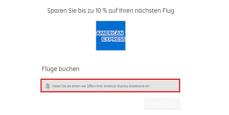 Weitere American Express Etihad Gutschrift
