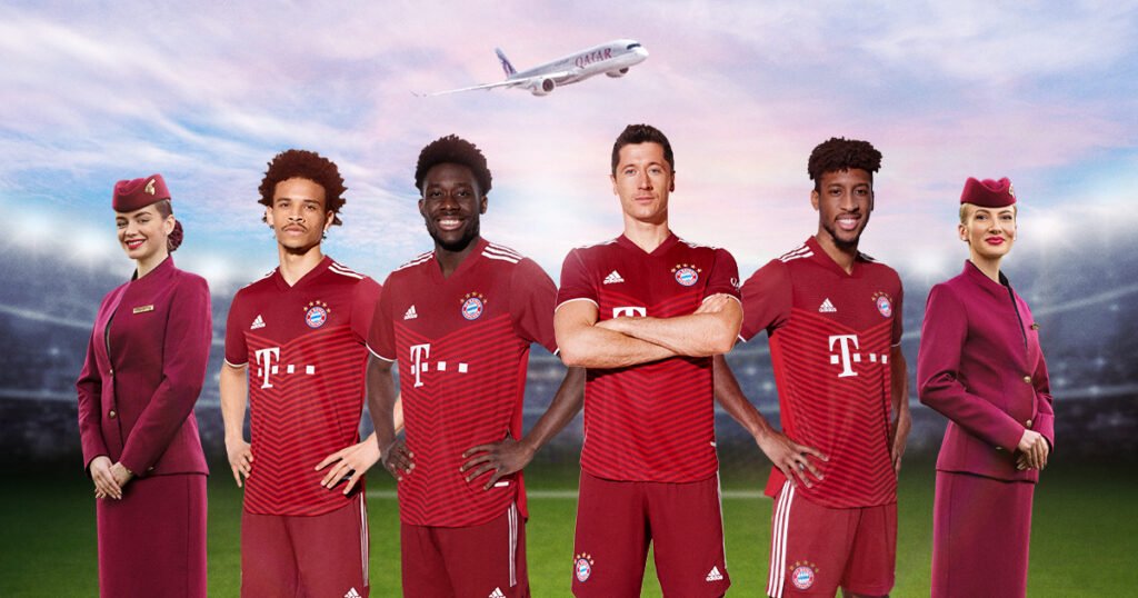 Qatar Airways Sponsor FC Bayern München Saison 21/22