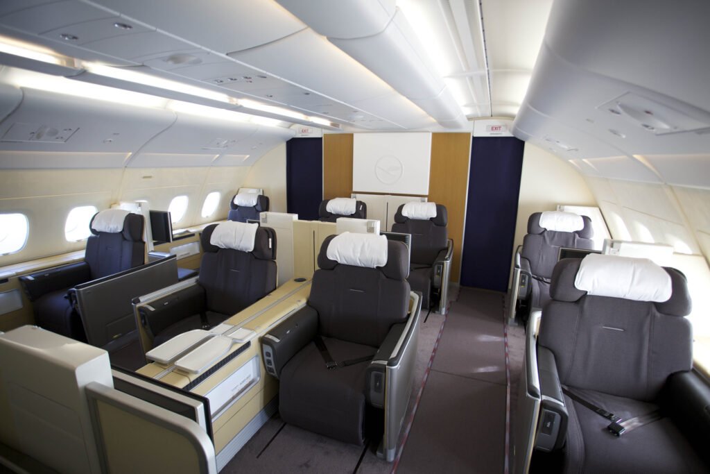 Blick in die First Class des Airbus A380  