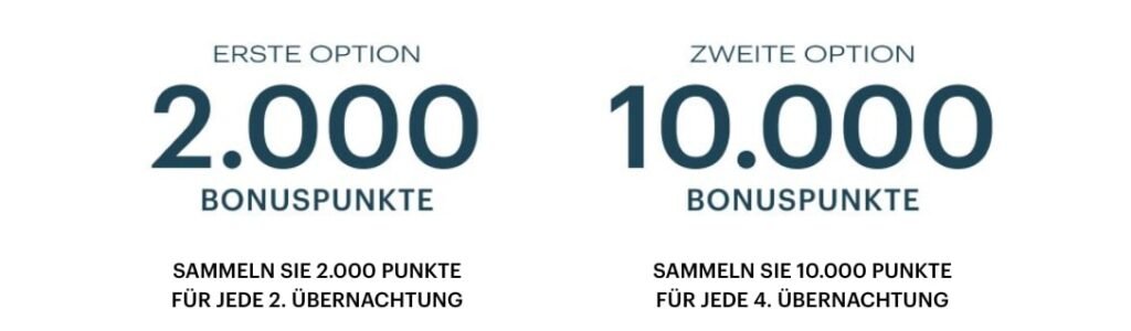 IHG One Rewards: Du kannst aus zwei verschiedenen Optionen zu wählen.