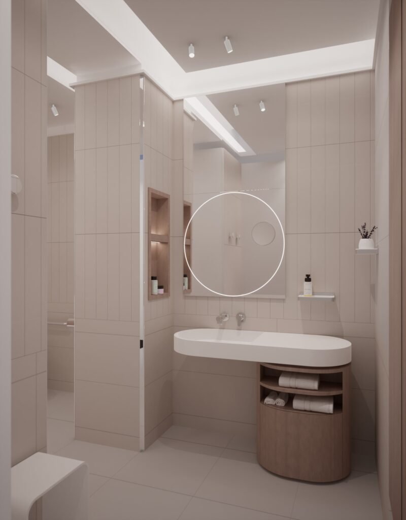 Badezimmer einer Suite in der La Première Lounge ©Air France