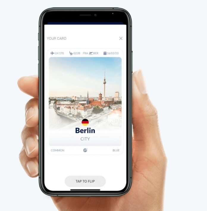 Die Lufthansa Uptrip App wandelt Flugtickets in digitale Sammelkarten um, die gegen Prämien wie Miles & More Meilen, Lounge-Zugang, Upgrades oder Vielfliegerstatus eingelöst werden können. Bildquelle: https://www.uptrip.app/