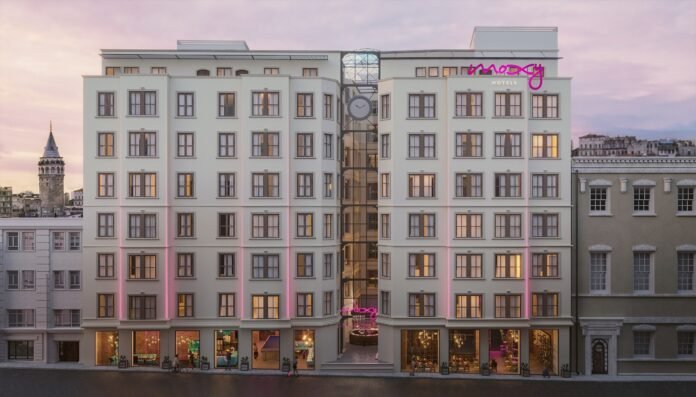 Vom 1. Januar bis zum 25. März 2025 kannst du in Moxy Hotels pro Übernachtung bis zu 3.000 Marriott Bonvoy Punkte sammeln / Bild: Moxy Istanbul Beyoglu - Rendering. © Marriott International