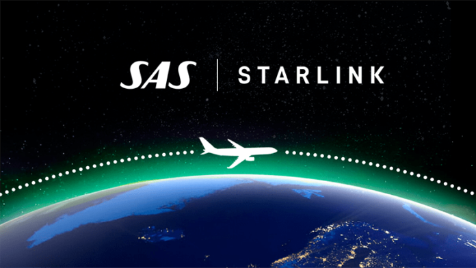 Ab Ende 2025 bietet SAS dank Starlink von SpaceX kostenloses Highspeed-WLAN in allen Flugzeugen an.